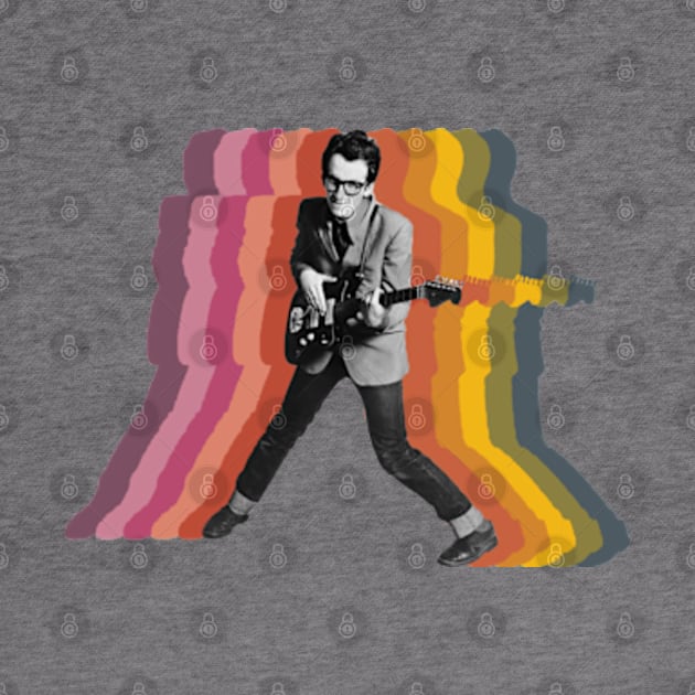 Elvis Costello Retro Fade by Baharnis